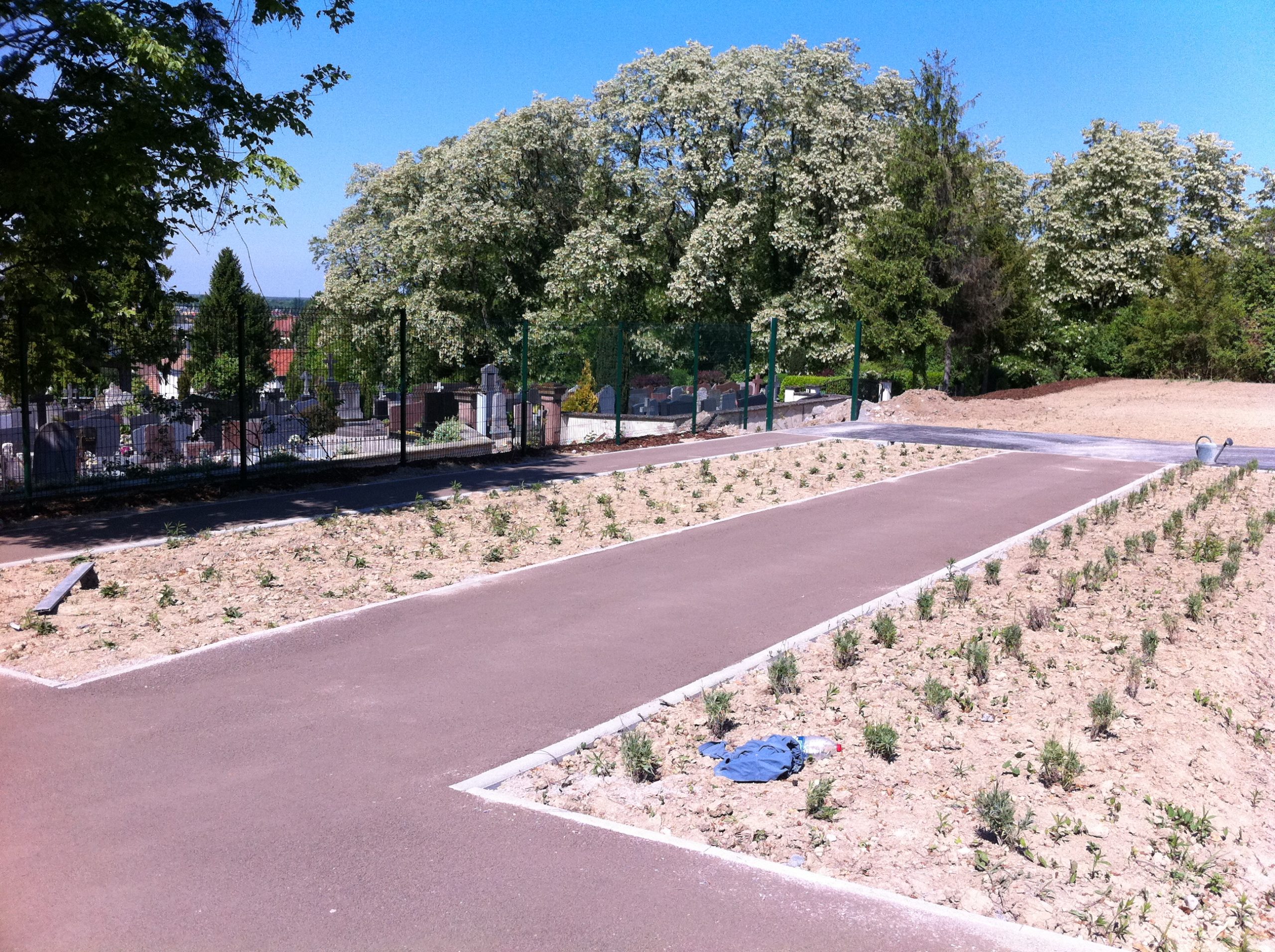 Chantier de Sable stabilisé Activsol à Rixheim