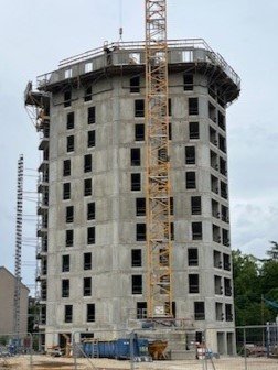 Chantier référence Béton Michel : La Tour Elithis