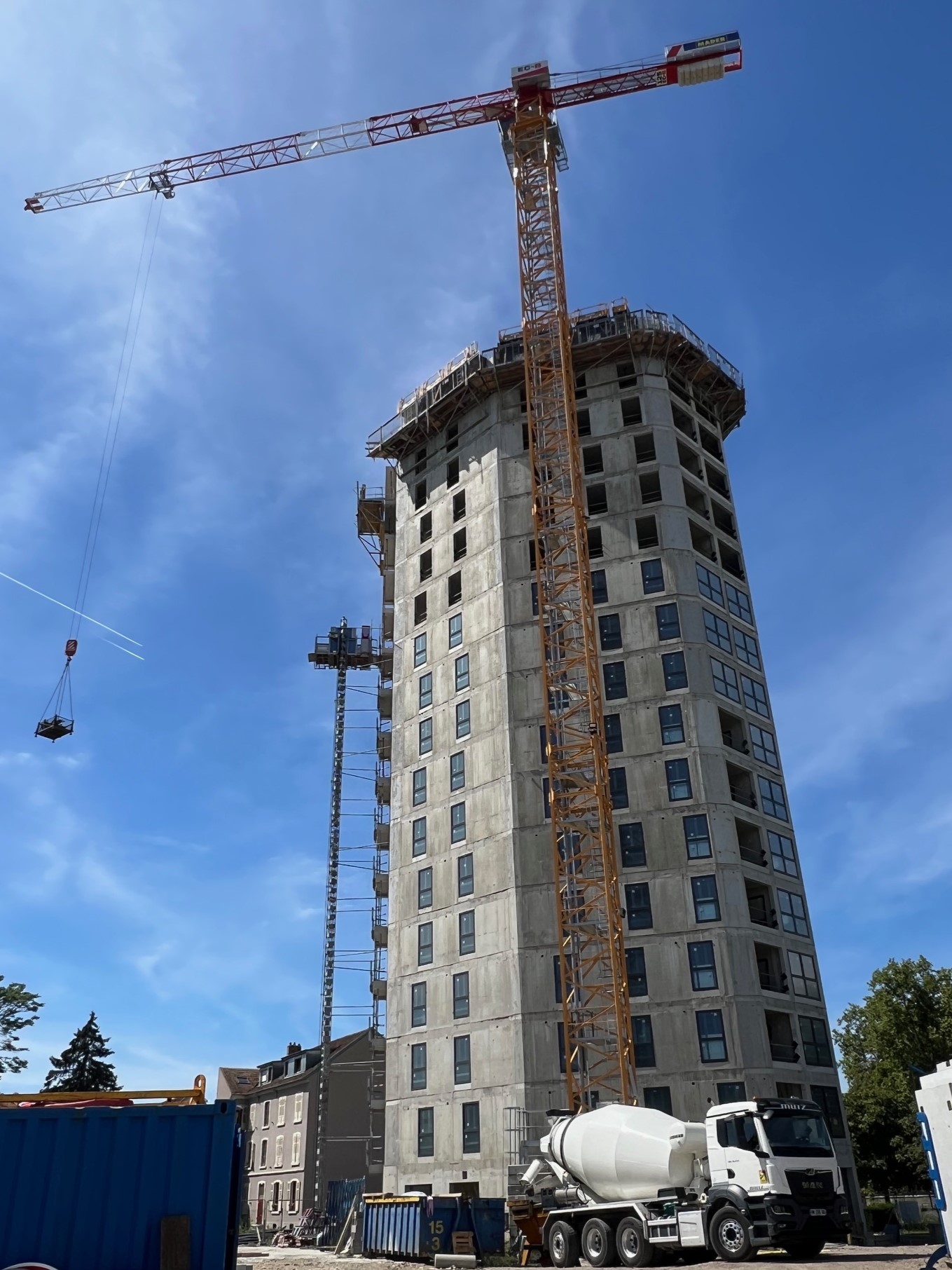 Chantier référence Béton Michel : La Tour Elithis